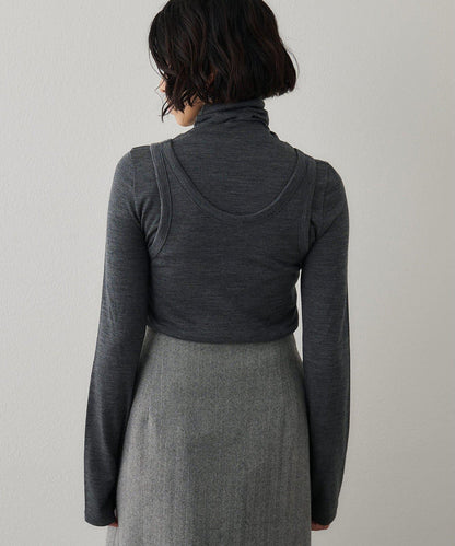 高領無袖套頭衫