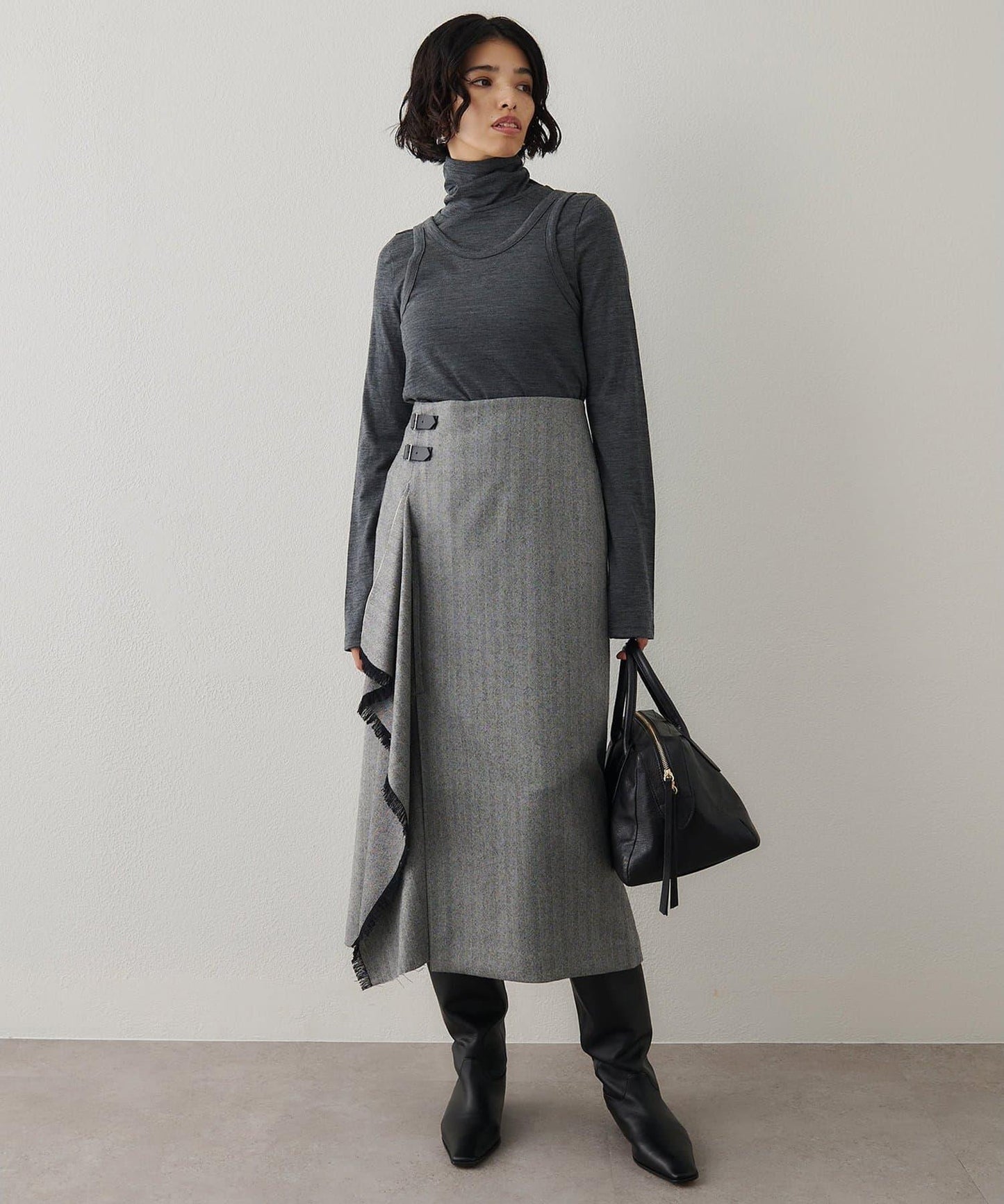 高領無袖套頭衫