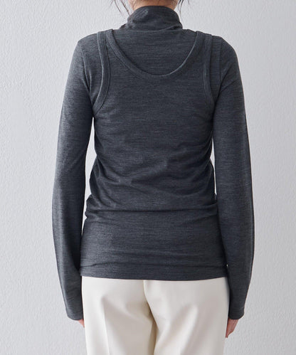 高領無袖套頭衫