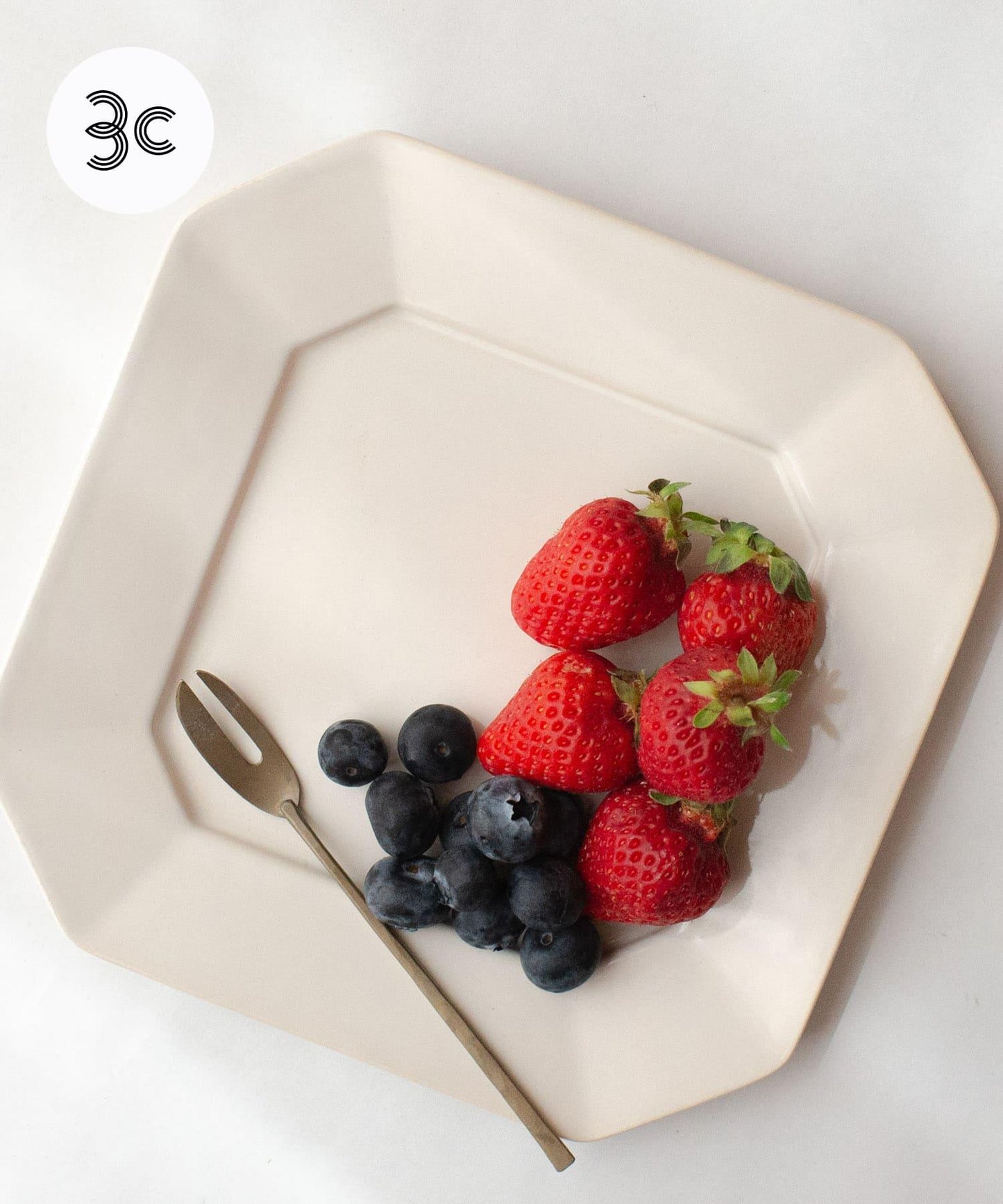 光泉窯 正八角盤