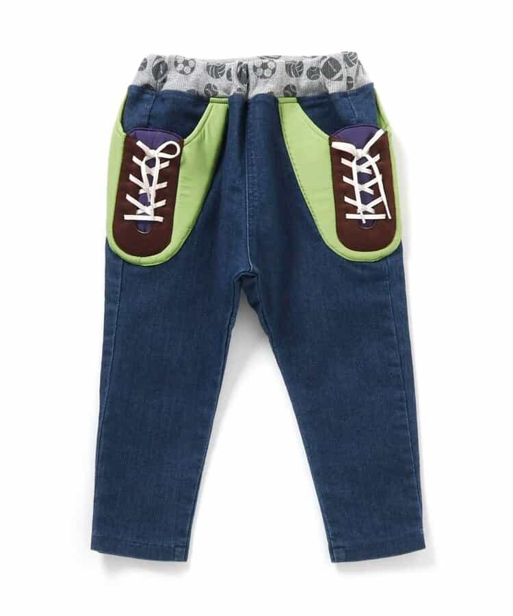 運動鞋口袋&臀部球形哈倫褲 十分褲長