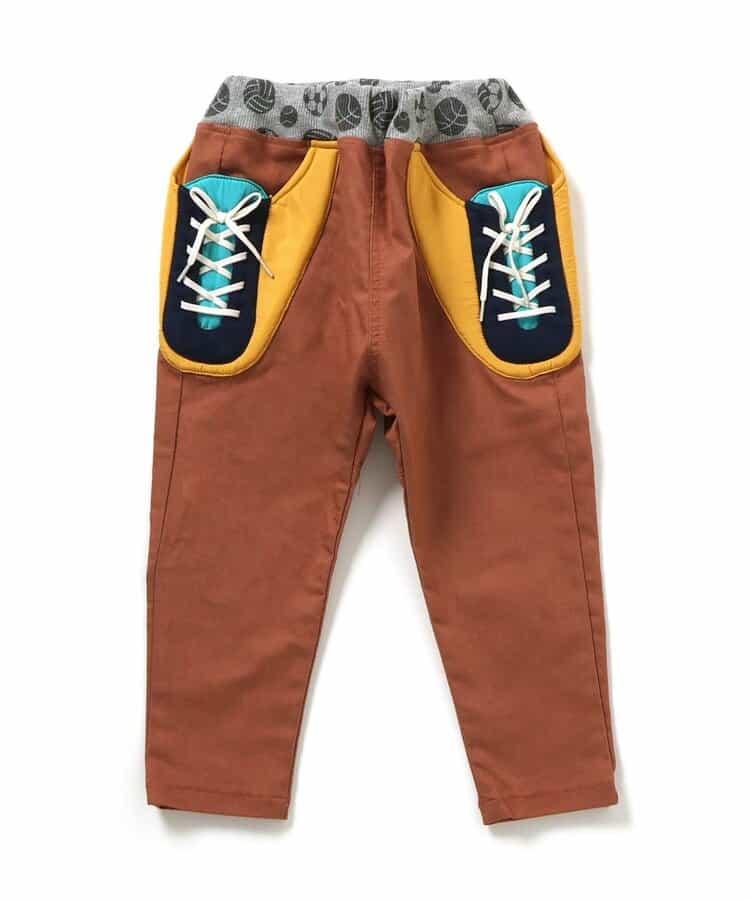 運動鞋口袋&臀部球形哈倫褲 十分褲長