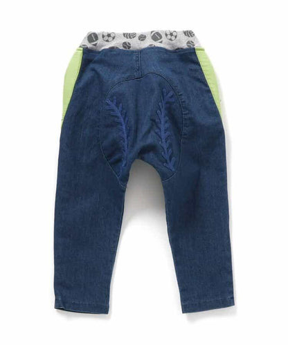 運動鞋口袋&臀部球形哈倫褲 十分褲長