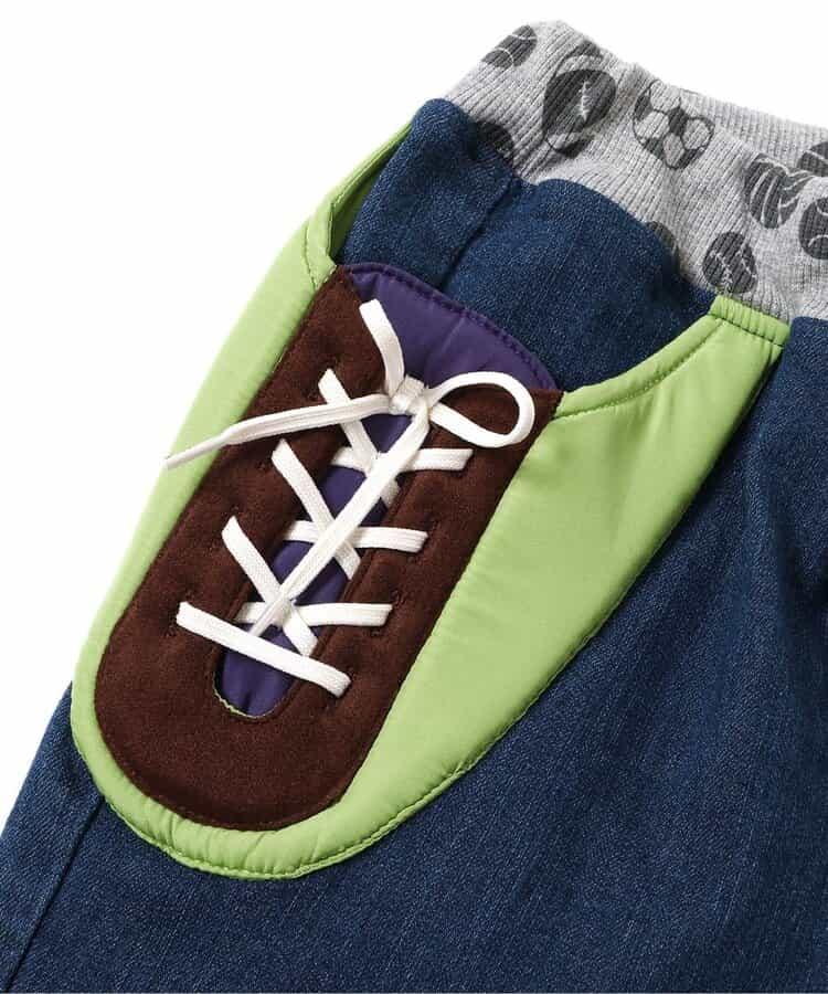 運動鞋口袋&臀部球形哈倫褲 十分褲長