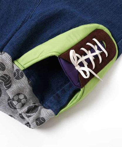 運動鞋口袋&臀部球形哈倫褲 十分褲長