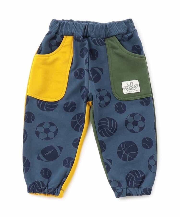 帶徽章多種球類圖案九分束腳褲