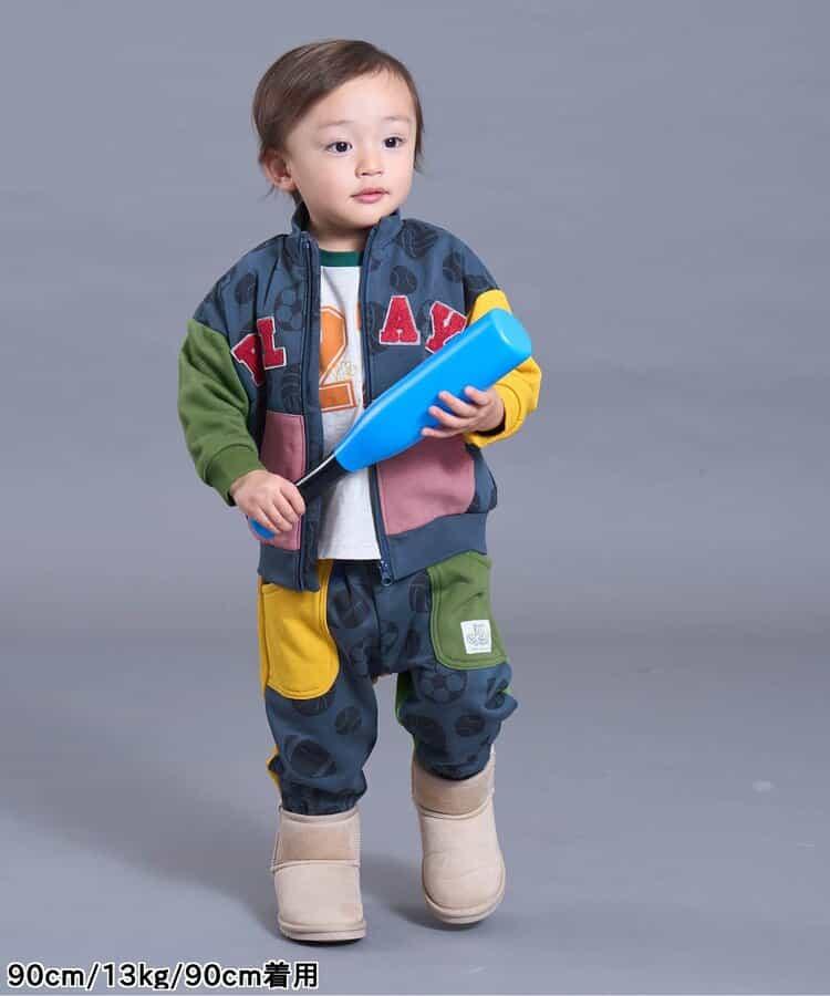 帶徽章多種球類圖案九分束腳褲