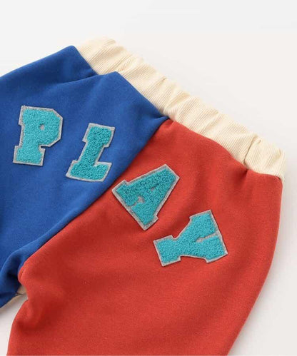 帶徽章多種球類圖案九分束腳褲