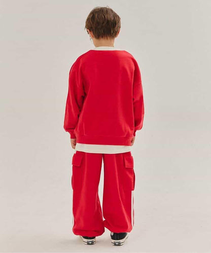 KUDOS 側邊條紋長褲（可成套搭配） 10分褲