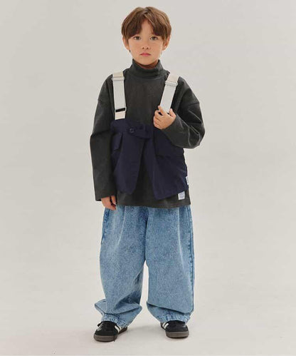 KUDOS 柔軟磨毛高領長袖T恤