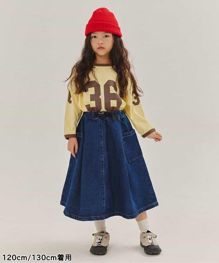 KUDOS拼色數字印花T恤