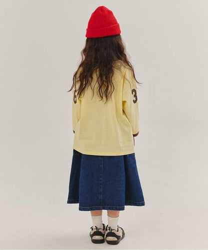 KUDOS拼色數字印花T恤