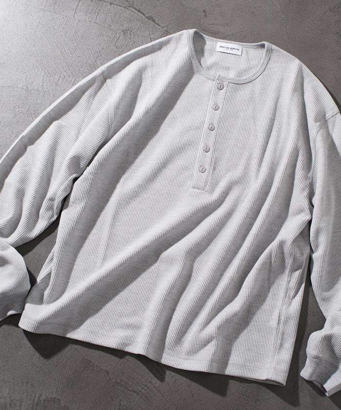 短款保暖亨利領T恤