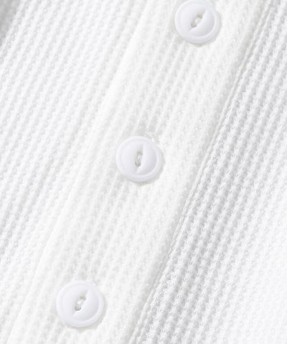 短款保暖亨利領T恤