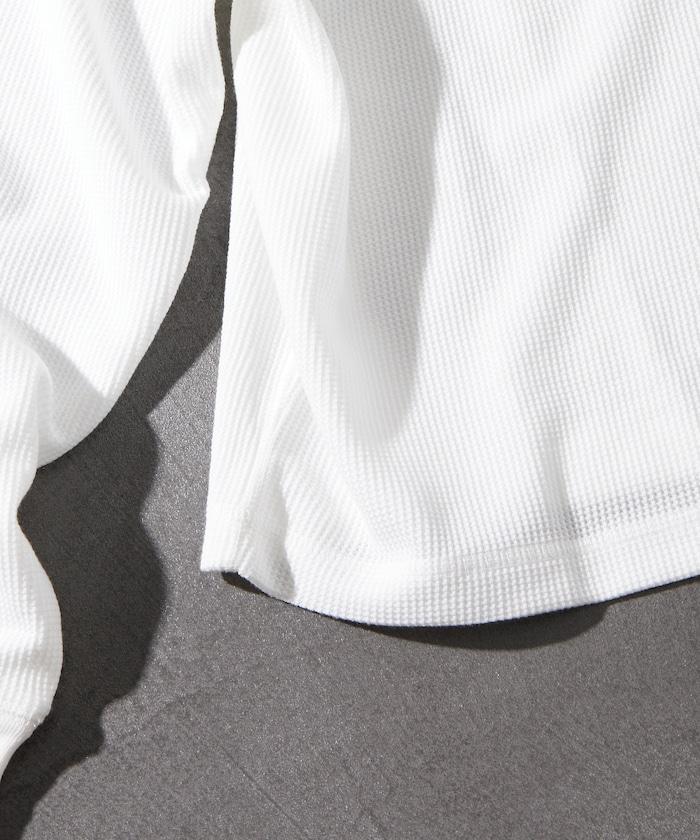 短款保暖亨利領T恤