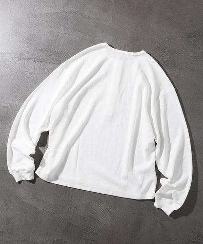 短款保暖亨利領T恤