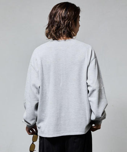 短款保暖亨利領T恤