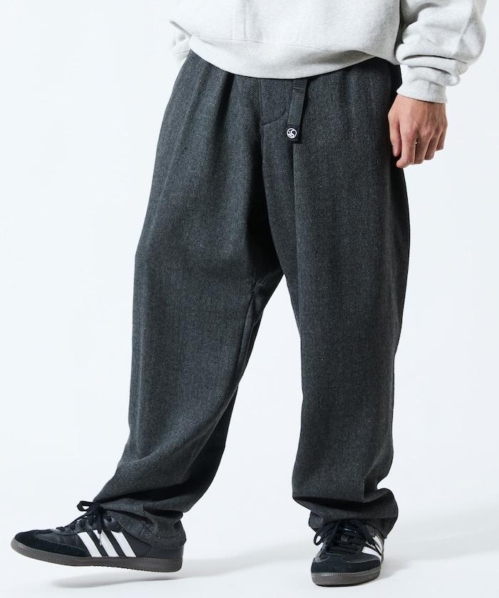 寬鬆版型羊毛感攀巖褲