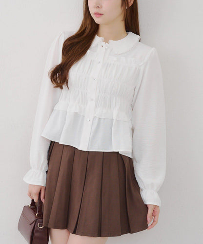 【RMAF】褶皺大翻領襯衫