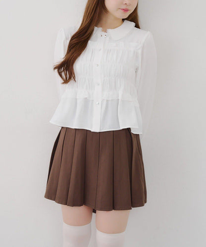 【RMAF】褶皺大翻領襯衫