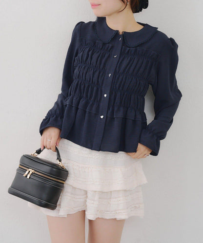 【RMAF】褶皺大翻領襯衫