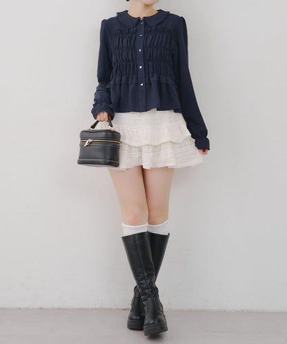 【RMAF】褶皺大翻領襯衫