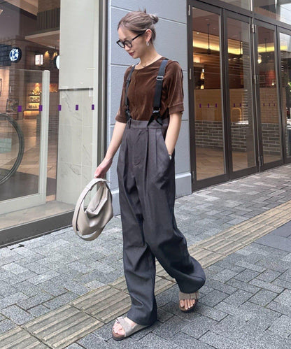【WILLOW】帶吊帶休閒褲