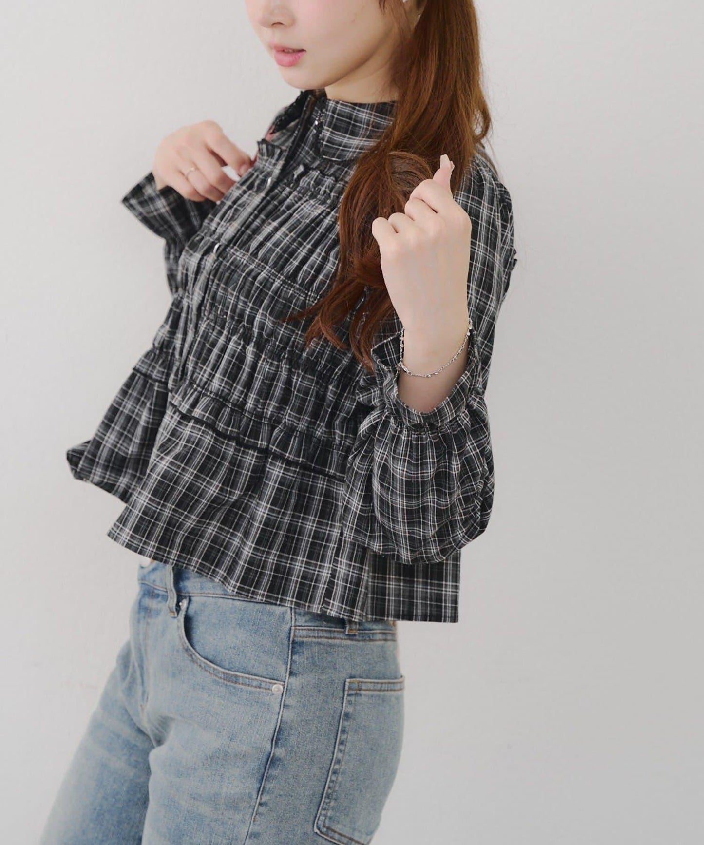 【RMAF】褶皺大翻領襯衫