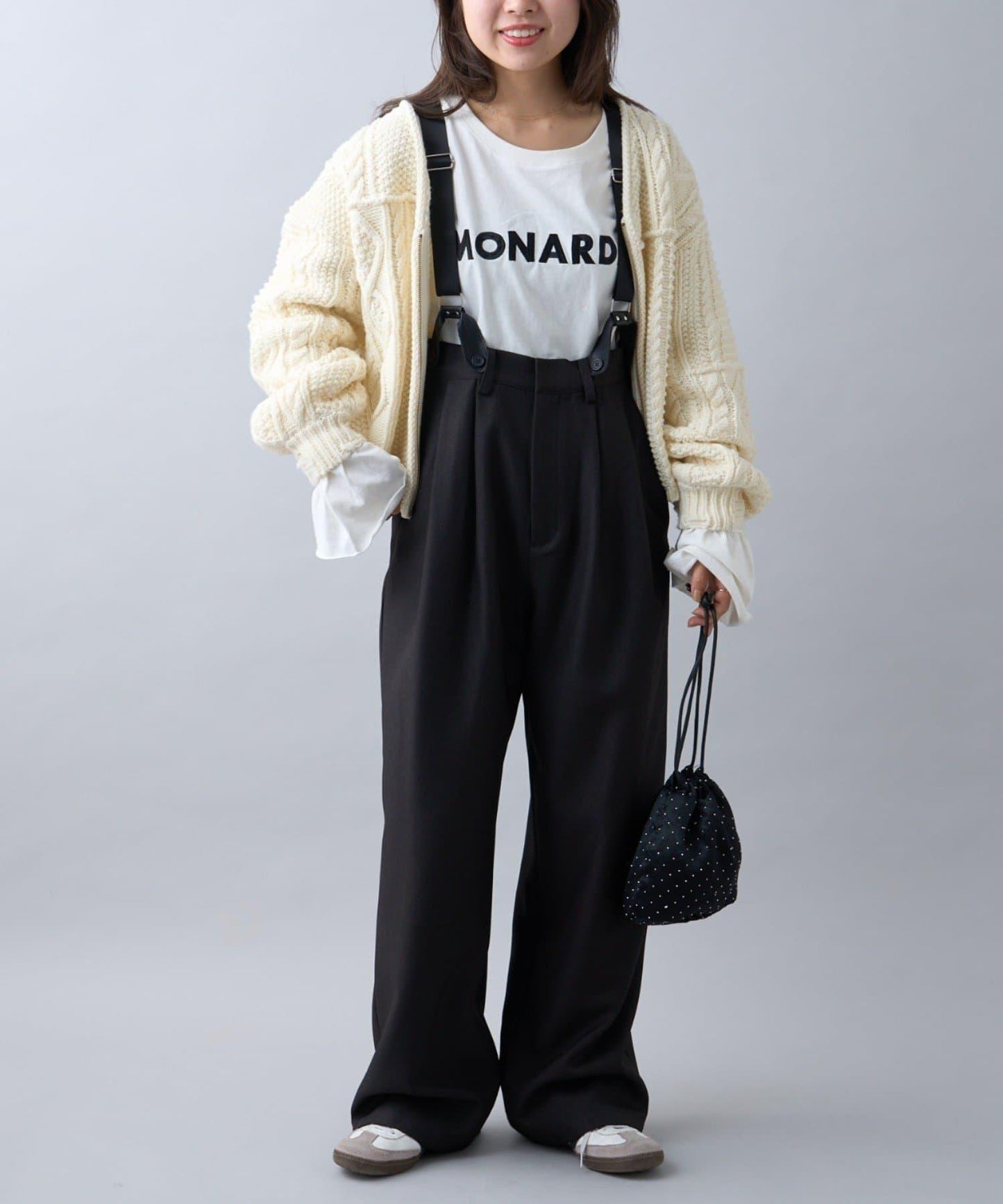 【WILLOW】帶吊帶休閒褲