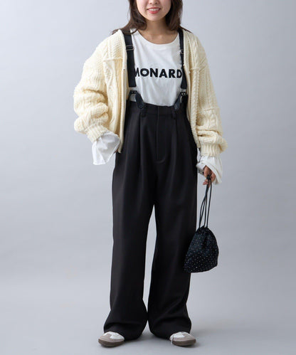 【WILLOW】帶吊帶休閒褲