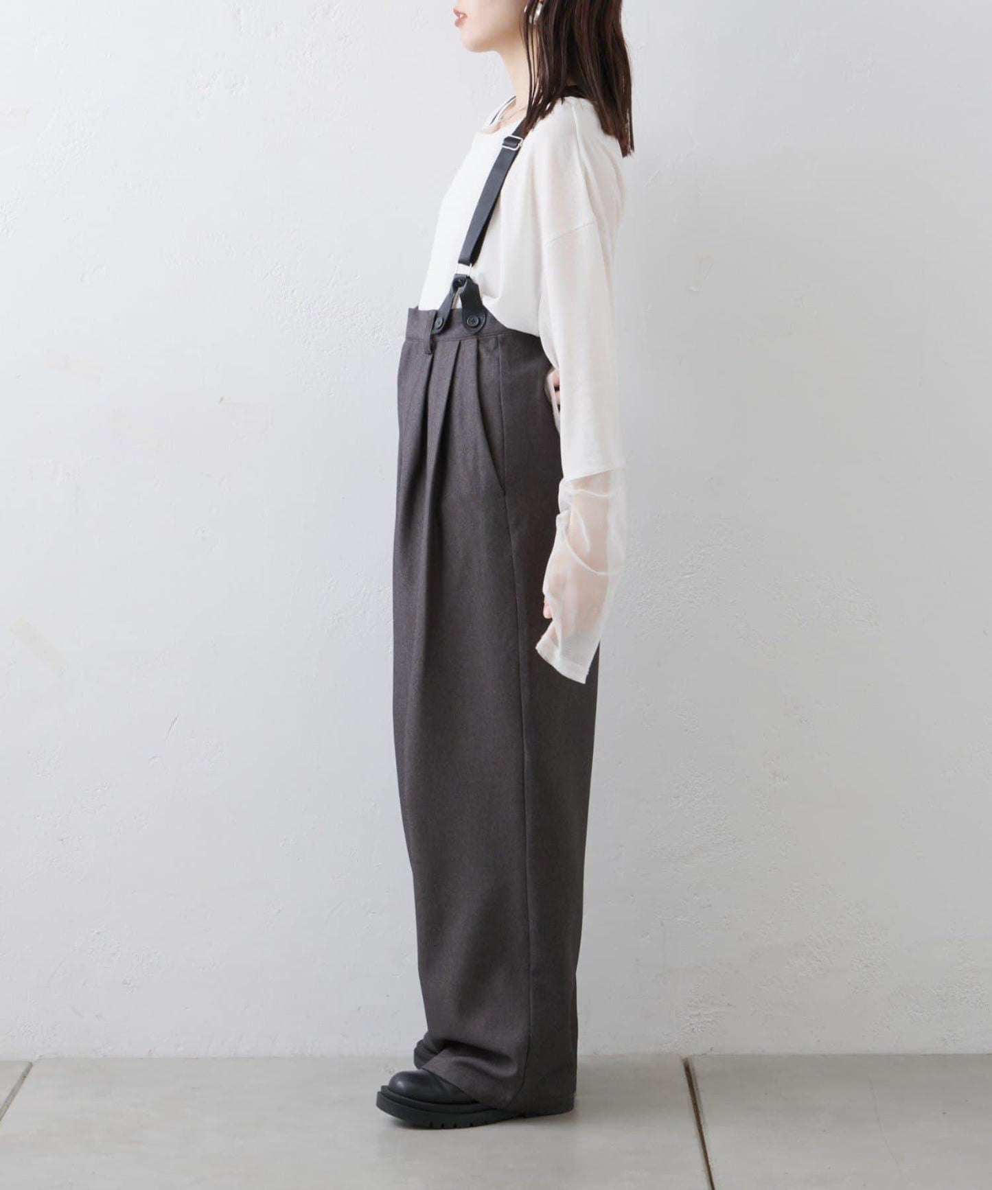 【WILLOW】帶吊帶休閒褲