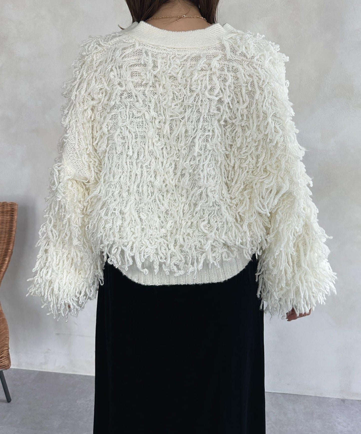 流蘇短款開衫