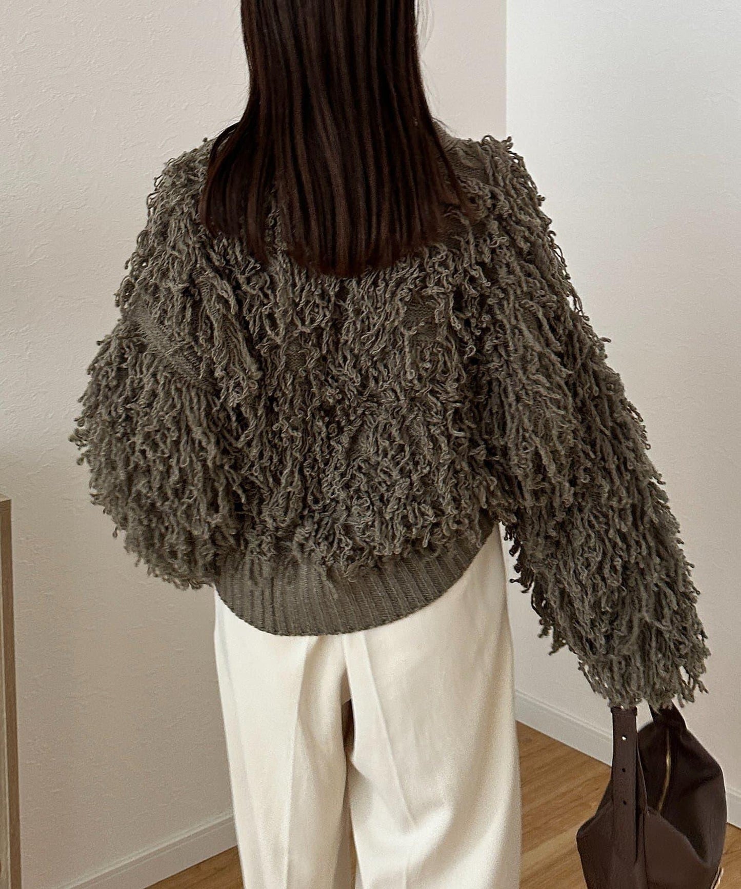 流蘇短款開衫