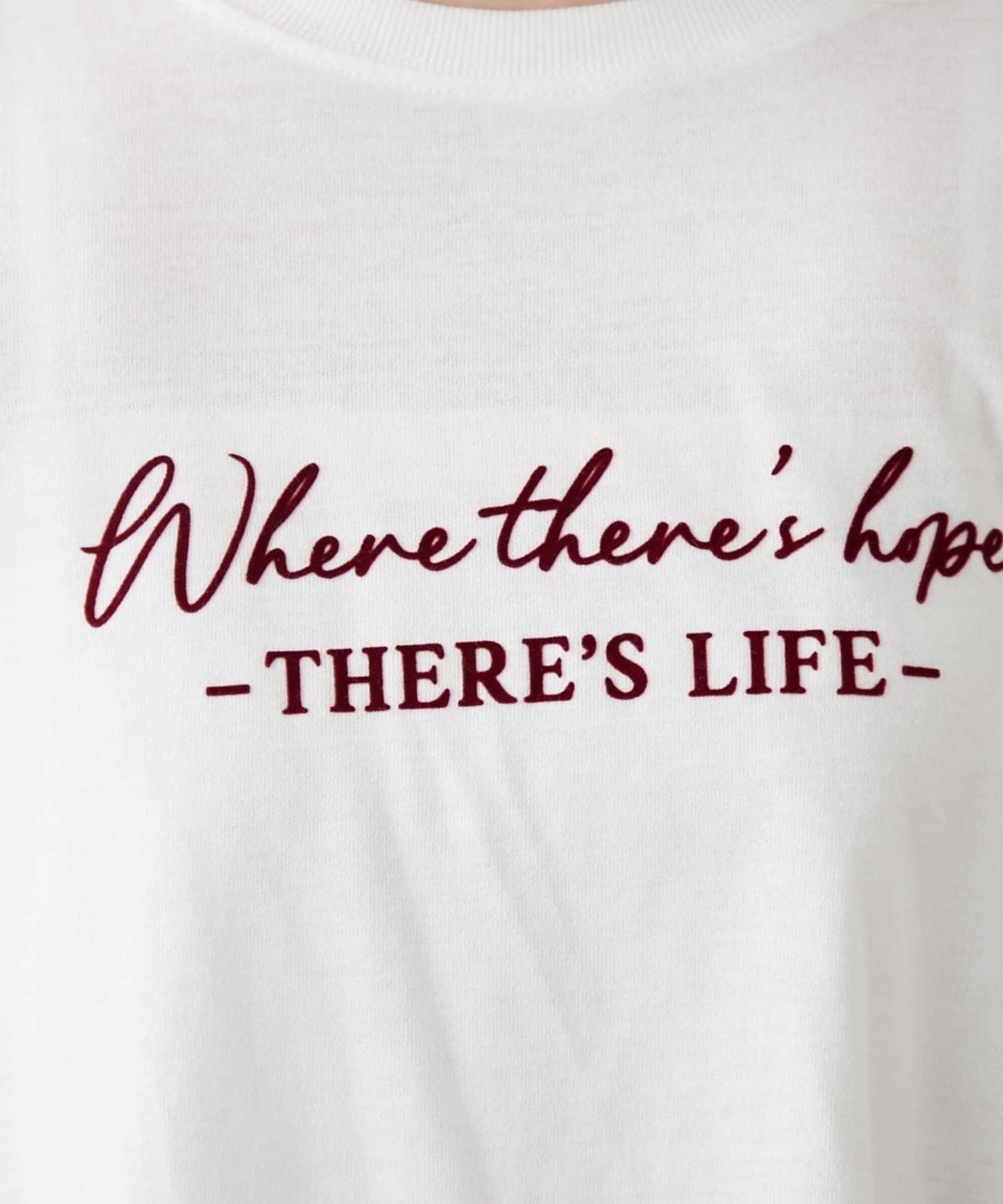 配色波浪邊長袖T恤