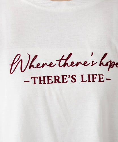 配色波浪邊長袖T恤