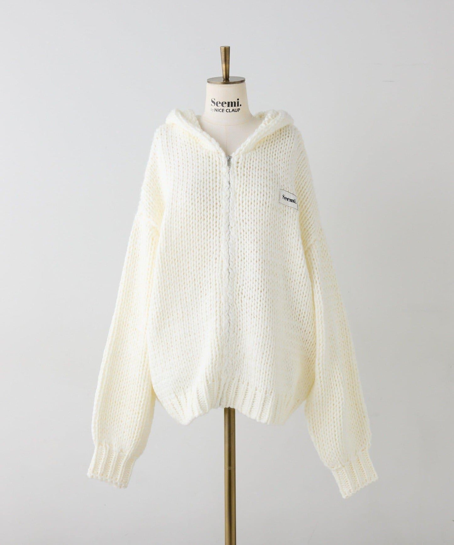 【Seemi.】粗針織連帽衫