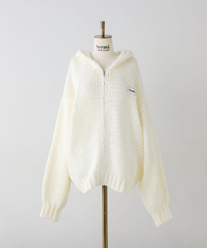 【Seemi.】粗針織連帽衫