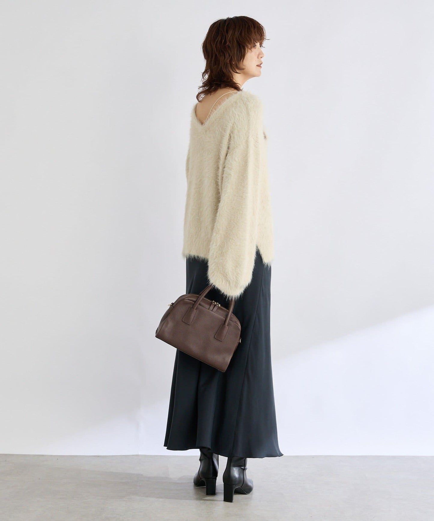 【復刻/前後兩穿】混色羽毛兩穿針織衫