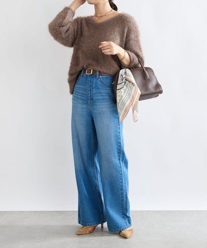 【MONN.:.(モン)】寬鬆牛仔褲