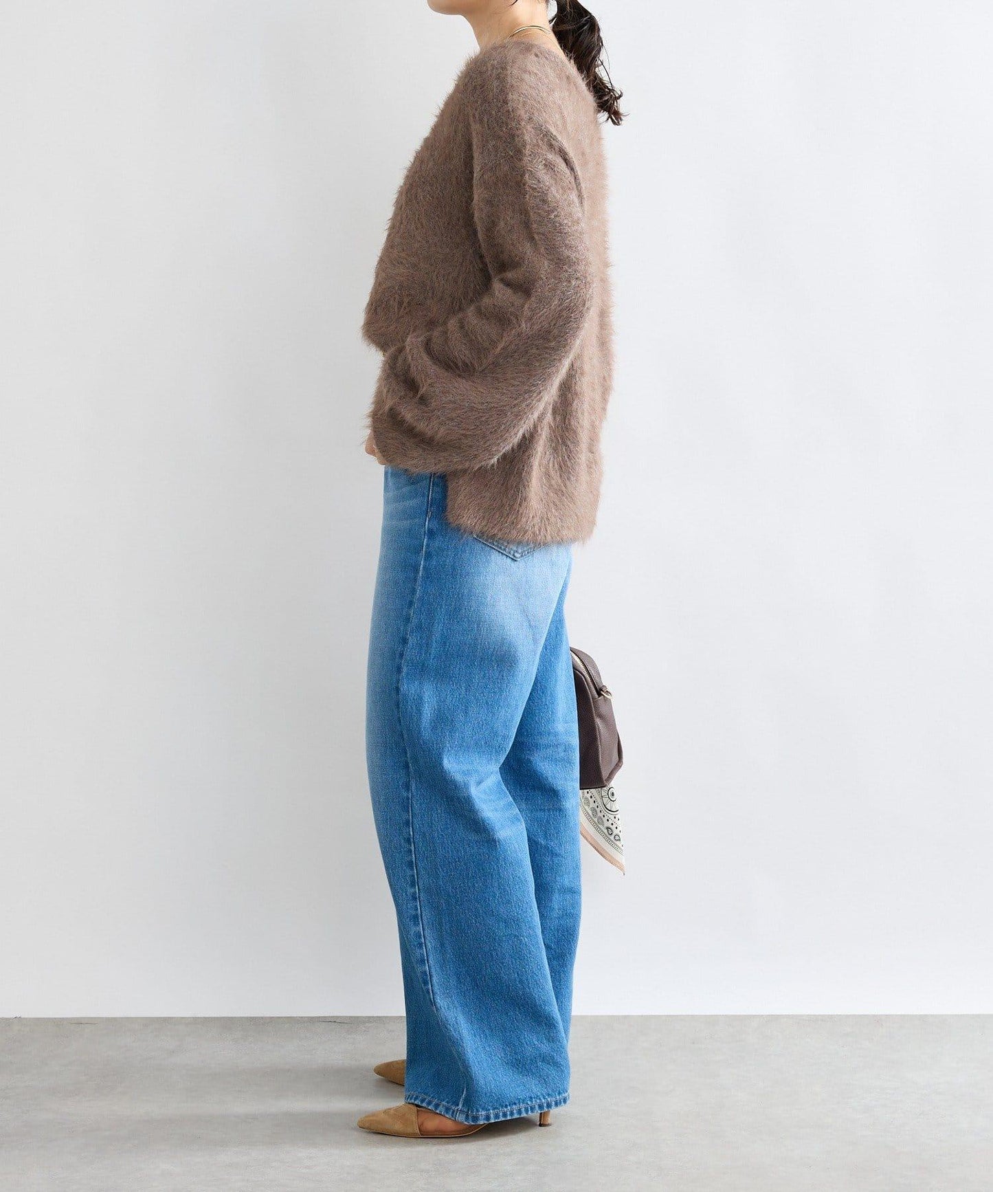 【復刻/前後兩穿】混色羽毛兩穿針織衫