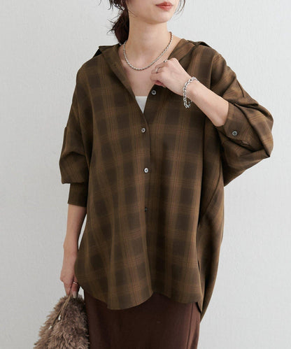 格紋襯衫套頭衫