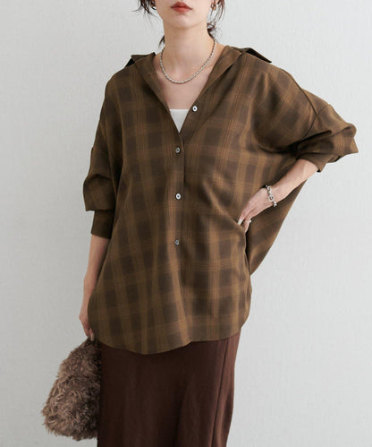 格紋襯衫套頭衫