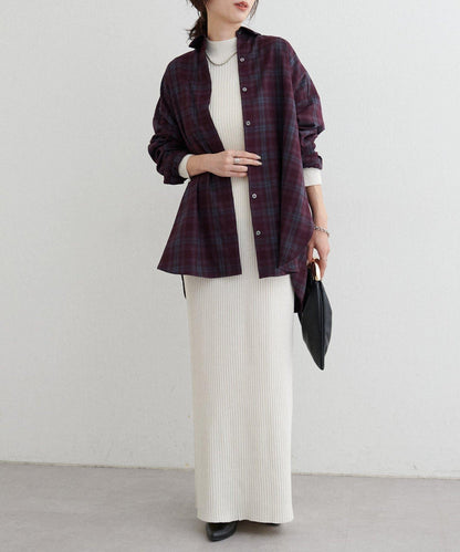 格紋襯衫套頭衫