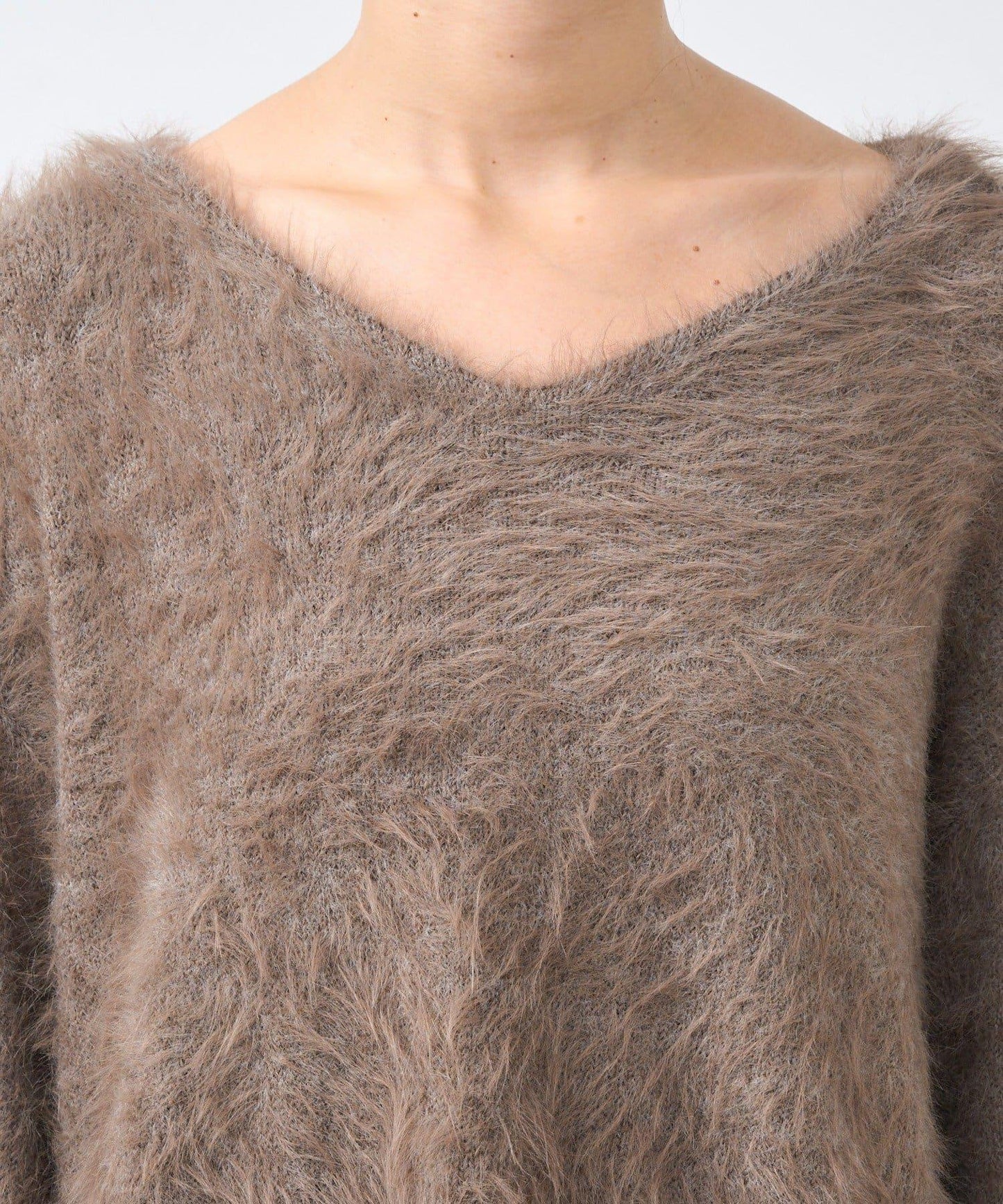 【復刻/前後兩穿】混色羽毛兩穿針織衫