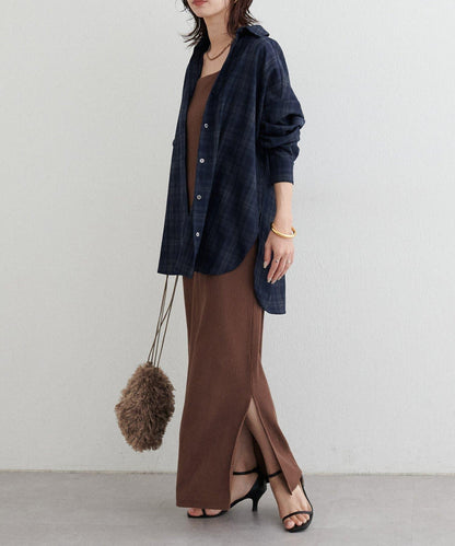 格紋襯衫套頭衫