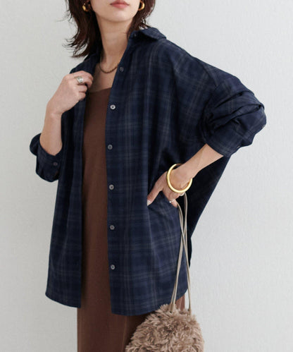 格紋襯衫套頭衫