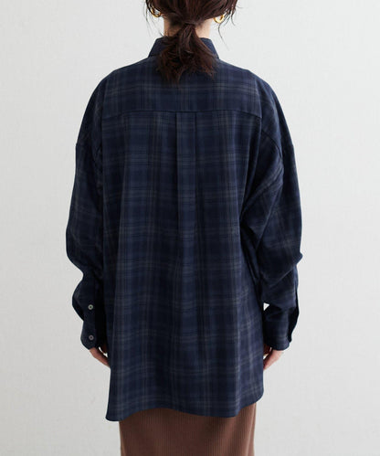 格紋襯衫套頭衫