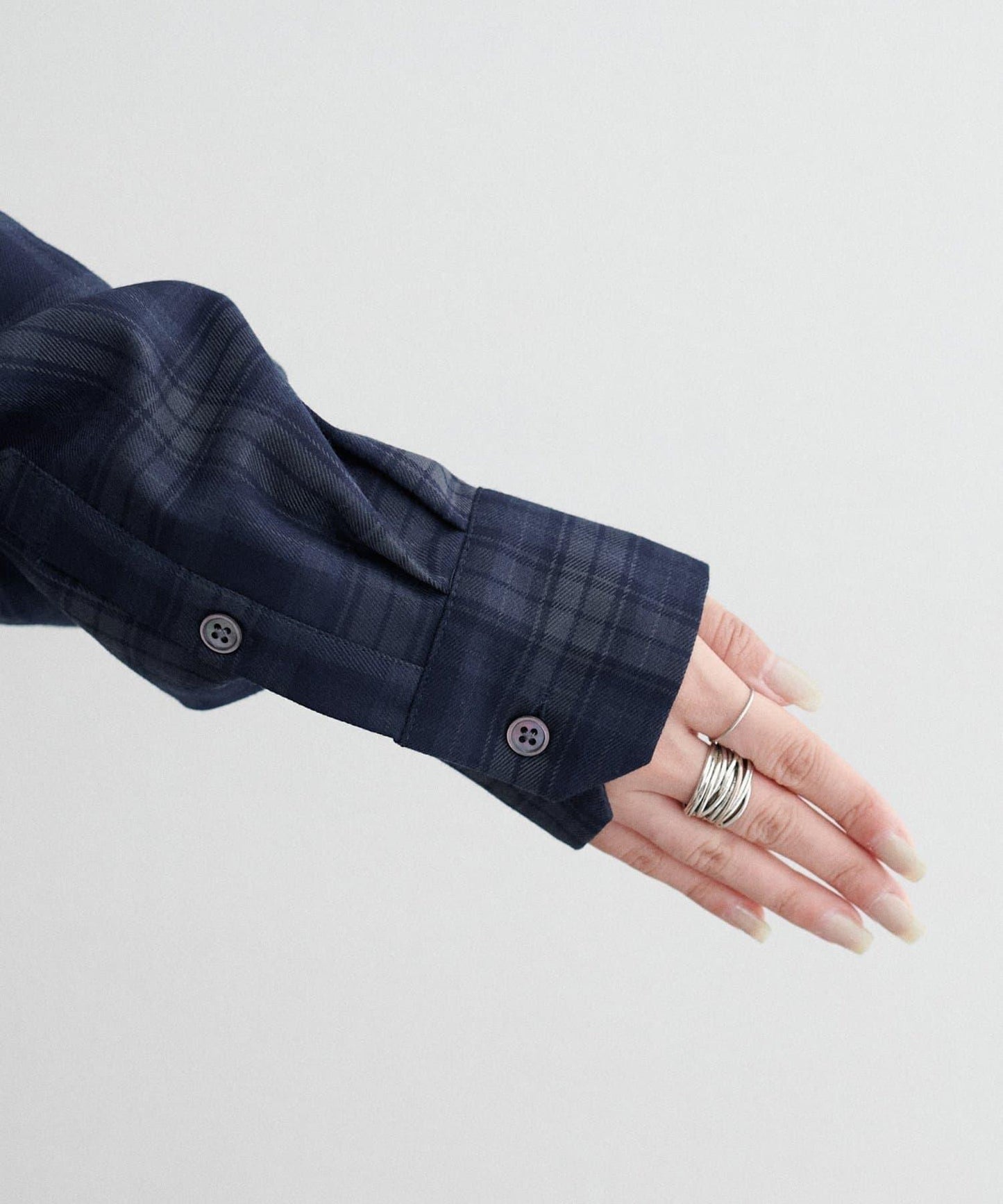 格紋襯衫套頭衫