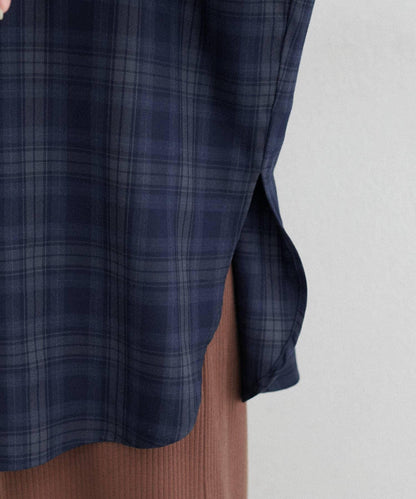 格紋襯衫套頭衫