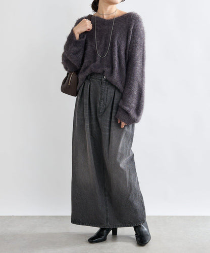 【復刻/前後兩穿】混色羽毛兩穿針織衫